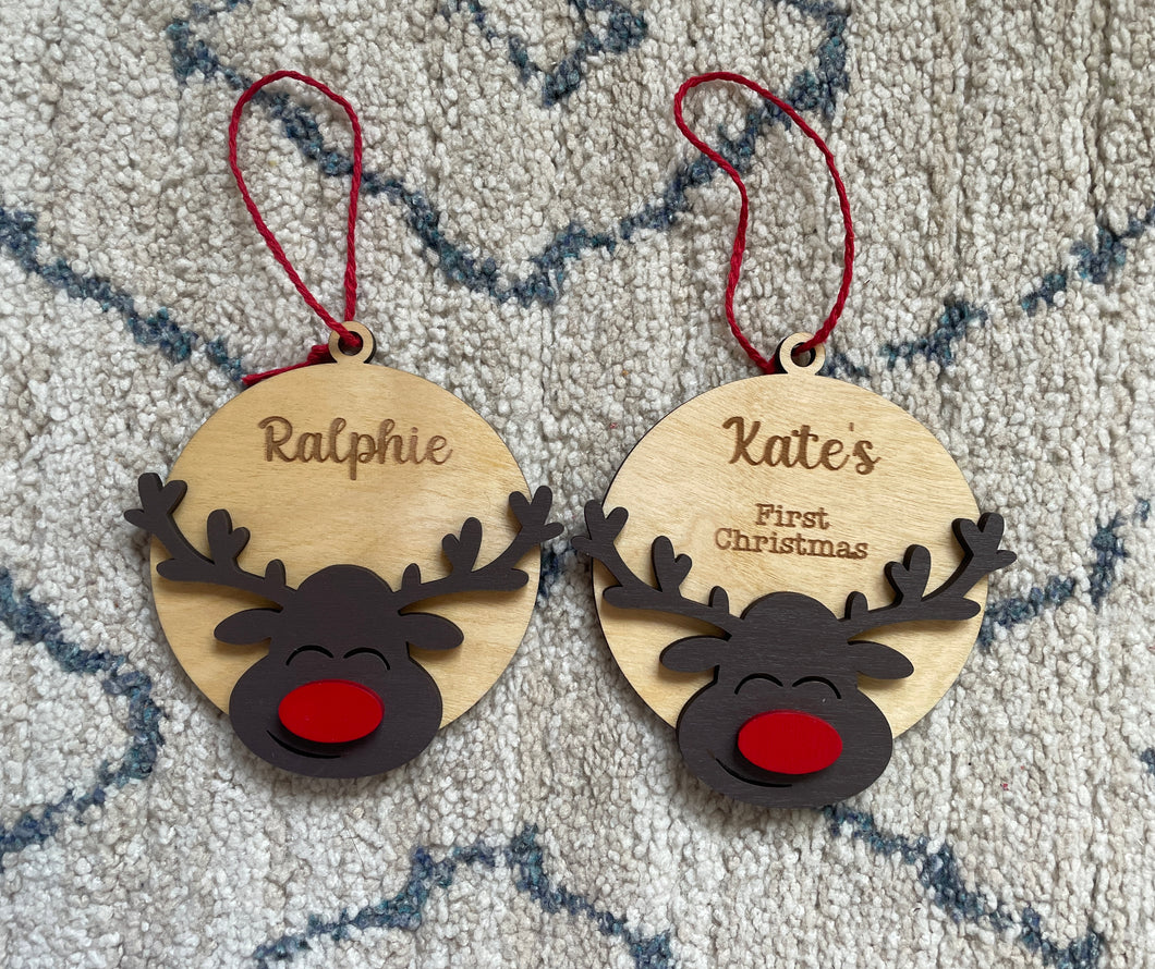 Reindeer Christmas Tree Decoration