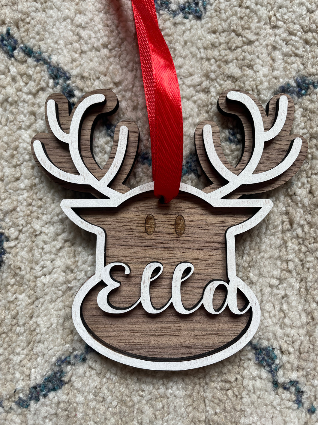 Personalised Reindeer Head