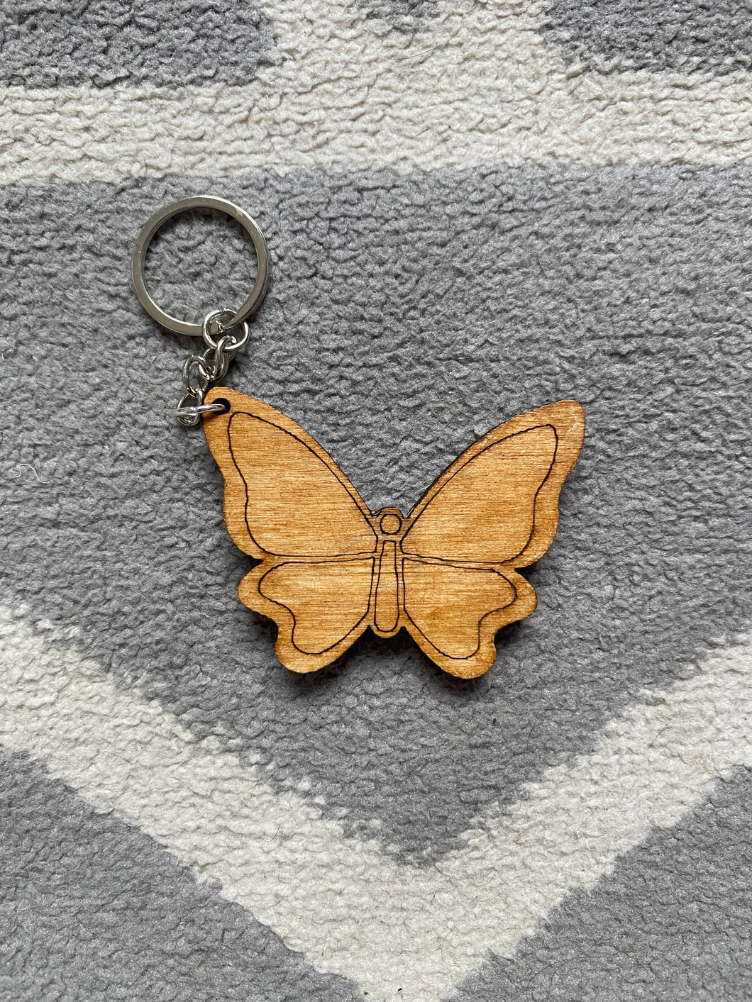 Personalised Butterfly Keyring