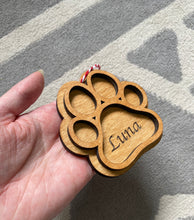 Load image into Gallery viewer, Paw Print Christmas Decoration
